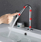 BathrooomFaucet Gold Automatic Sensor Basin Faucet  Mixer Crane, Free Touch Sink Tap,