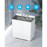 Portable Washing Machine, Mini Washer(18lbs) & Spiner(8lbs) / Built-in Drain Pump