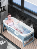 Foldable Bath Tub for Adults Portable Bath Bucket Quality Plastic Thickened