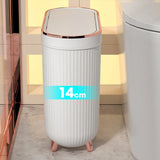 New 12L Luxury Press Trash Can with Foot For Bathroom For Kitchen Garbage