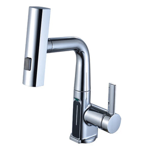 Temperature Digital Display Wash Basin Faucet Pull Out