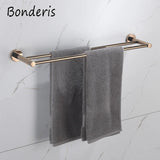 Glossy Rose Gold Bathroom Accessories 304 Stainless Steel Towel Rack Toilet Roll Paper