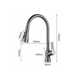 Modern Kitchen Faucet household Flow Kitchen Sink Faucets with Pull out